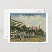 ビスケインBlvd.マイアミ，フロリダのヴィンテージ ポストカード (正面/裏面)