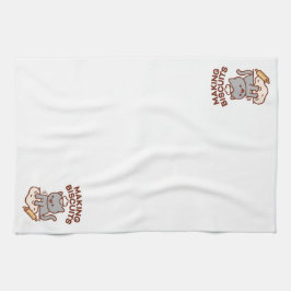 ビスケッおもしろいトのキッチンタオルを作る猫 キッチンタオル