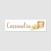 ビスケットとグレイビーブレックファーストフードダイナーウェイトレス 名札 (正面)