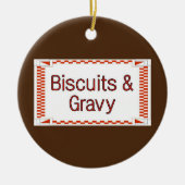 ビスケットとグレイビー セラミックオーナメント (正面)