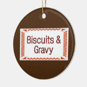 ビスケットとグレイビー セラミックオーナメント (左)