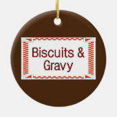 ビスケットとグレイビー セラミックオーナメント (裏面)