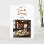 ビスケットとグレービーの全国週間おめでとう！ カード (正面)