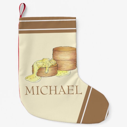 ビスケットとグレービーサザンフード料理料理 スモールクリスマスストッキング (正面)