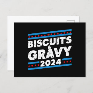 ビスケットとグレービー2024大統領の年選挙 ポストカード