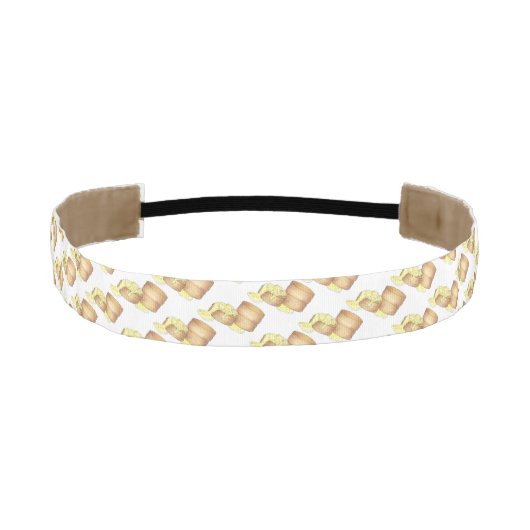 ビスケットとソーセージグレイビーサザンブレックファーストフード アスレチックヘッドバンド (正面)