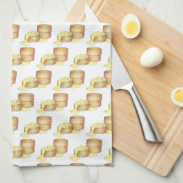 ビスケットとソーセージグレイビーサザンブレックファーストフード キッチンタオル