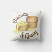 ビスケットとソーセージグレイビーサザンブレックファーストフード クッション (正面)