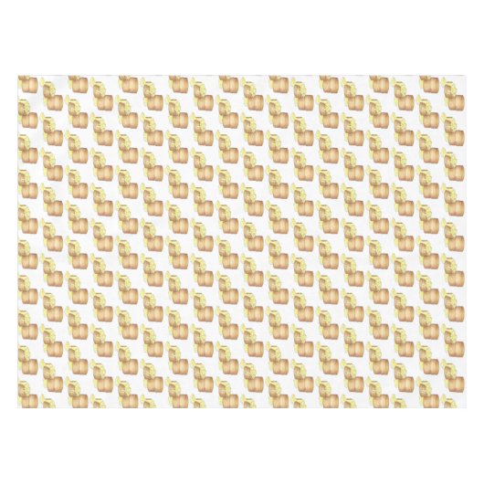 ビスケットとソーセージグレイビーサザンブレックファーストフード テーブルクロス (正面(横))