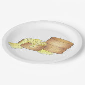 ビスケットとソーセージグレイビーサザンブレックファーストフード ペーパープレート (アングル)