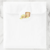 ビスケットとソーセージグレイビーサザンブレックファーストフード ラウンドシール (バッグ)