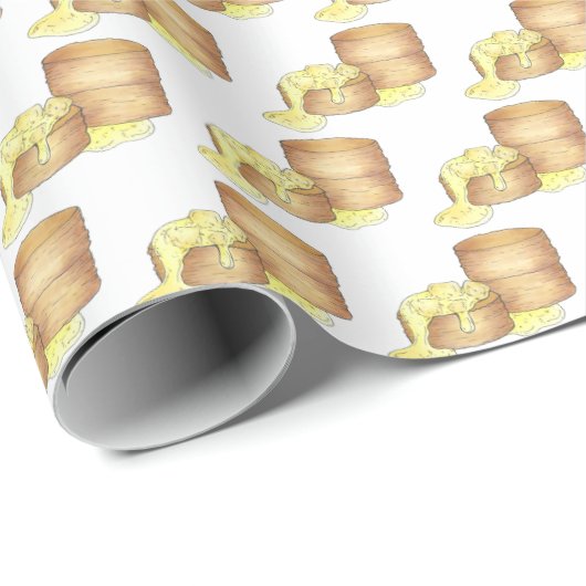 ビスケットとソーセージグレイビーサザンブレックファーストフード ラッピングペーパー (ロールコーナー)