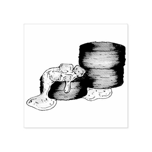 ビスケットとソーセージグレイビーサザンブレックファーストフード ラバースタンプ (インプリント)