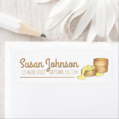 ビスケットとソーセージグレイビーサザンブレックファーストフード ラベル (インサイチュ)