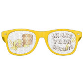 ビスケットのおもしろいグルメソーセージ肉汁 レトロサングラス (正面)