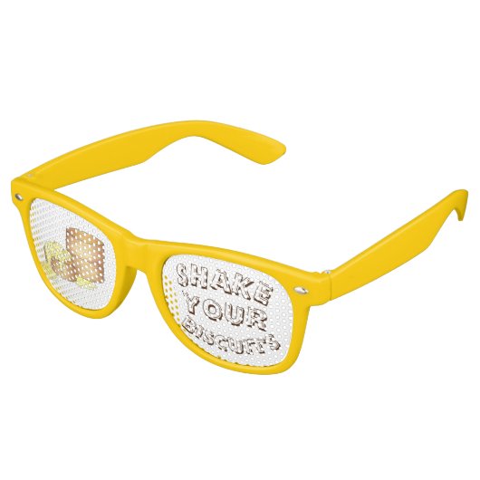 ビスケットのおもしろいグルメソーセージ肉汁 レトロサングラス (アングル)