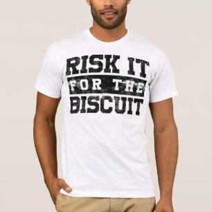 ビスケットのためのそれを危険にさらして下さい Tシャツ