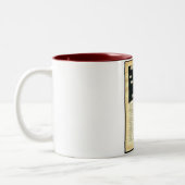 …ビスケットのバレルのマグここにいる ツートーンマグカップ (左)