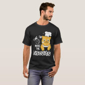 ビスケットを作る時間です ネコシェフ Tシャツ (正面フル)
