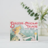 ビスケットチョコレートヴィンテージ食品とアート ポストカード (スタンド正面)
