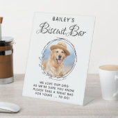 ビスケットバーペットフォトドッグトリート結婚式の引き出物 台座サイン (インサイチュ)