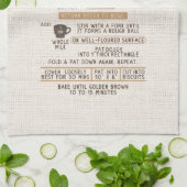 ビスケットレシピキッチンタオル キッチンタオル (折り畳み)