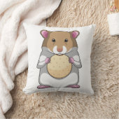 ビスケット付きハムスター クッション (ブランケット)