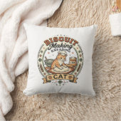 ビスケット作り こねる猫 ビスケット作り こねる クッション (ブランケット)