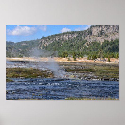 ビスケット盆地ランオフイエローストーン国立公園 ポスター (正面)