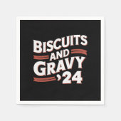 ビスケット2024年大統領の選挙食品 スタンダードカクテルナプキン (正面)