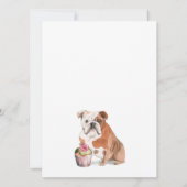 ビスケット&アップケーキ犬の誕生日パーティー 招待状 (裏面)