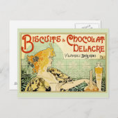 ビスケット&ショコラ・デラカー（セージ） ポストカード (正面/裏面)