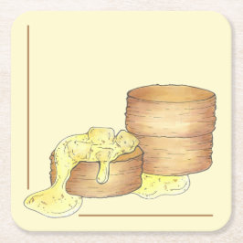 ビスケット&ソーセージグレイビーシェフダイナーレストラン スクエアペーパーコースター