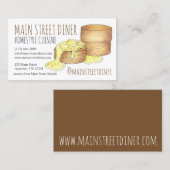 ビスケット&ソーセージグレイビーシェフダイナーレストラン 名刺 (正面/裏面)