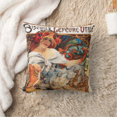 ビスケット、ミュシャ クッション (ブランケット)