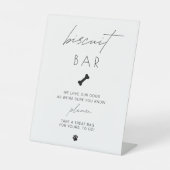 ビスケッモダントバーペットトリートの結婚看板 台座サイン (正面)