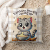 「ビスケッ来トを狙って」練り猫 クッション (ブランケット)