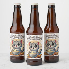 「ビスケッ来トを狙って」練り猫 ビールラベル