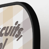 「ビスケッ来トを狙って」練り猫 ピックルボールラケット (左詳細)