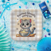 「ビスケッ来トを狙って」練り猫 ペーパープレート (パーティー)