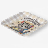 「ビスケッ来トを狙って」練り猫 ペーパープレート (傾斜あり)