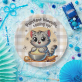 「ビスケッ来トを狙って」練り猫 ペーパープレート (パーティー)