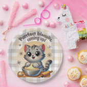 「ビスケッ来トを狙って」練り猫 ペーパープレート (パーティー)