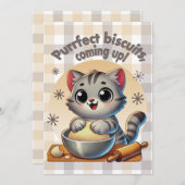 「ビスケッ来トを狙って」練り猫 招待状 (正面/裏面)