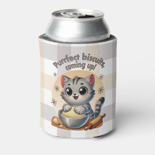 「ビスケッ来トを狙って」練り猫 缶クーラー (缶裏面)