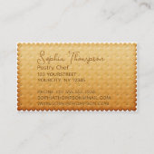 ビスケッ素晴らしトベーカリーおいしいクッキーの名刺 名刺 (裏面)