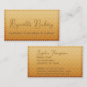 ビスケッ素晴らしトベーカリーおいしいクッキーの名刺 名刺 (正面/裏面)