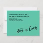 ビスケーカジュアルグリーンニューイヤー新築住宅発表 ノートカード (裏面)