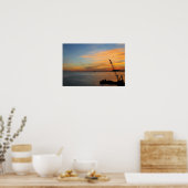 ビスケーンの夕日 ポスター (キッチン)