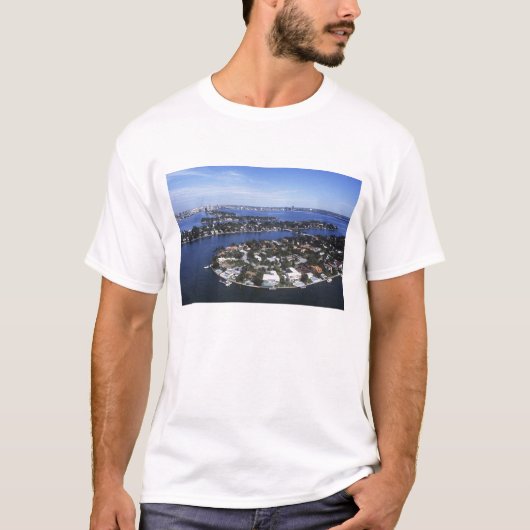 ビスケーン湾のプライベートアイランドホーム、スター Tシャツ (正面)